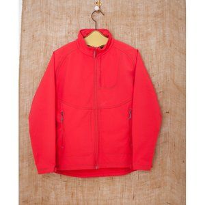 Woolrich XL Radius Softshell Zip Up Lightweight Jacket Water resistant Red